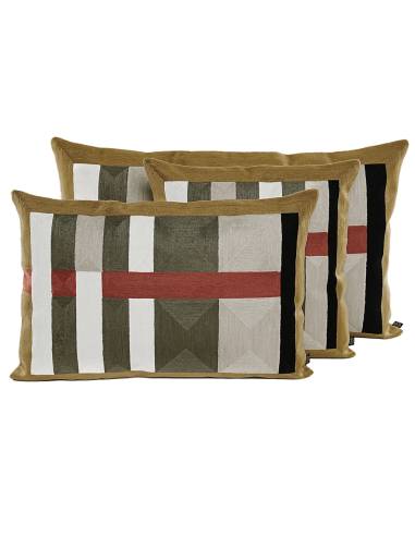 Housse de coussin en coton brodé TOKYO Harmony Haomy