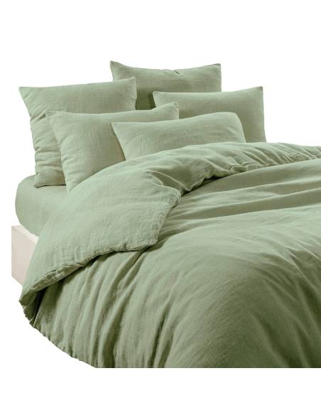 Drap plat en lin et coton LIMY Harmony - Haomy