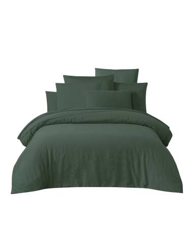 Drap housse en satin de coton lavé TALOA Harmony - Haomy