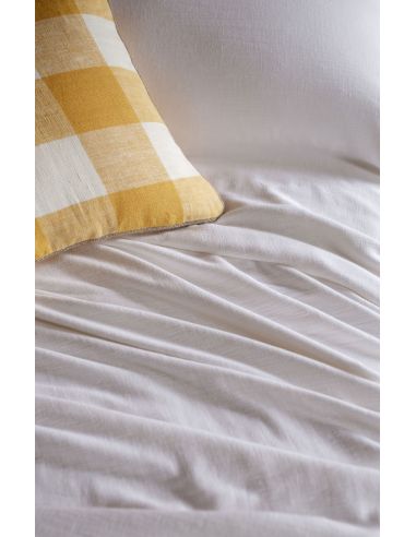 Couvre-lit lin et coton LINEO Harmony - Haomy