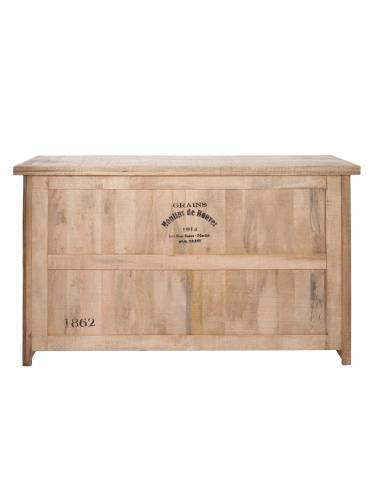 Bar en bois 3 tiroirs et 3 étagères