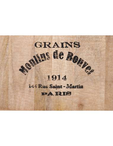 Bar en bois 3 tiroirs et 3 étagères