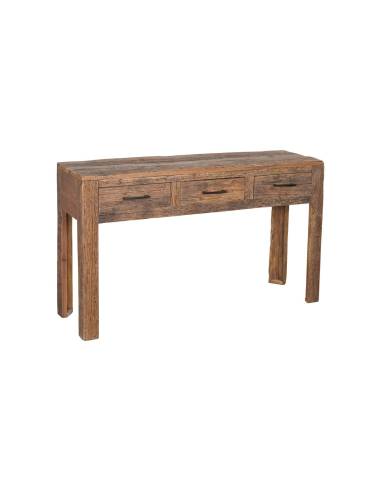 Console bois 3 tiroirs | La Madeleine Déco