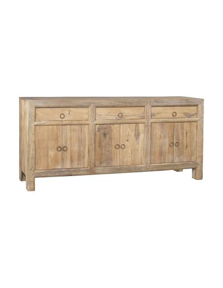 Buffet bois 6 portes 3 tiroirs | La Madeleine Déco