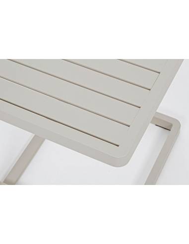 Table d'appoint de jardin KONNOR sable | La Madeleine Déco