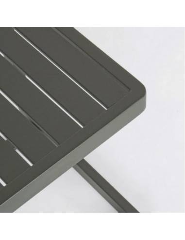 Table d'appoint de jardin KONNOR anthracite | La Madeleine Déco