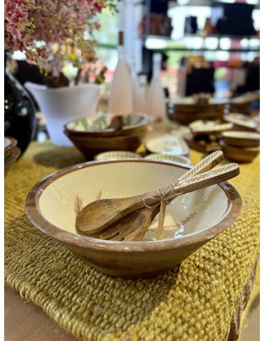 Saladier en manguier Palmier | La Madeleine Déco