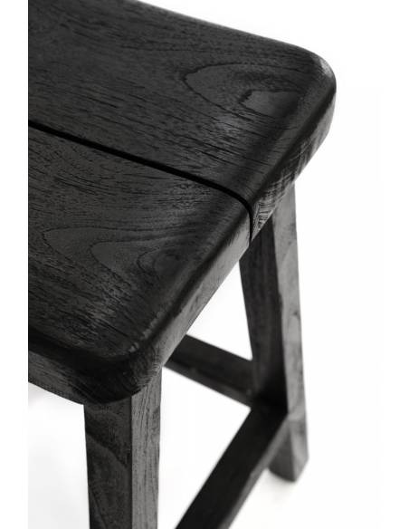 Tabouret bar en teck massif EDEN | La Madeleine Déco