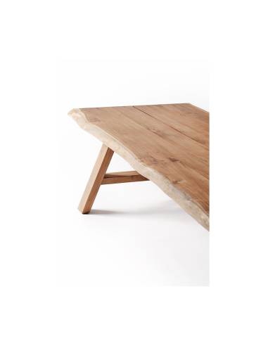 Table organique en teck BUZIOS | La Madeleine Déco