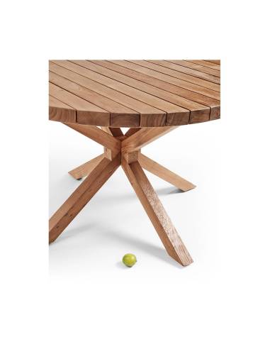 Table ronde en teck TARGA | La Madeleine Déco