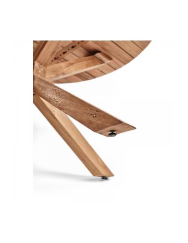 Table ronde en teck TARGA | La Madeleine Déco