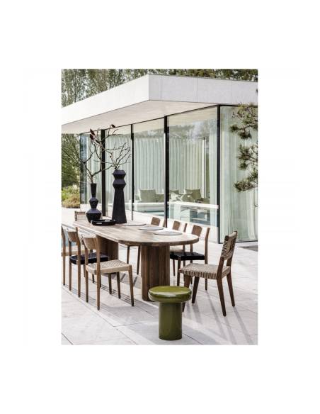 Chaise en teck empilable intérieur et extérieur BUCO | La Madeleine Déco