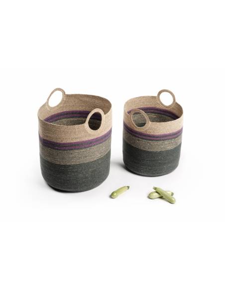 Paniers en jonc de mer BELLA | La Madeleine Déco