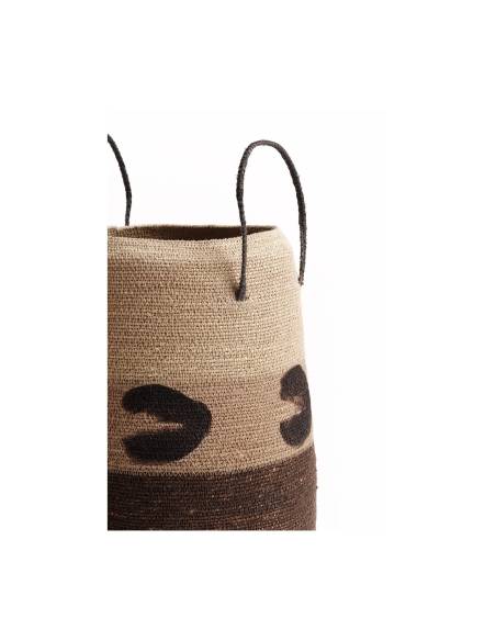 Paniers en jonc de mer marron LAGOS | La Madeleine Déco