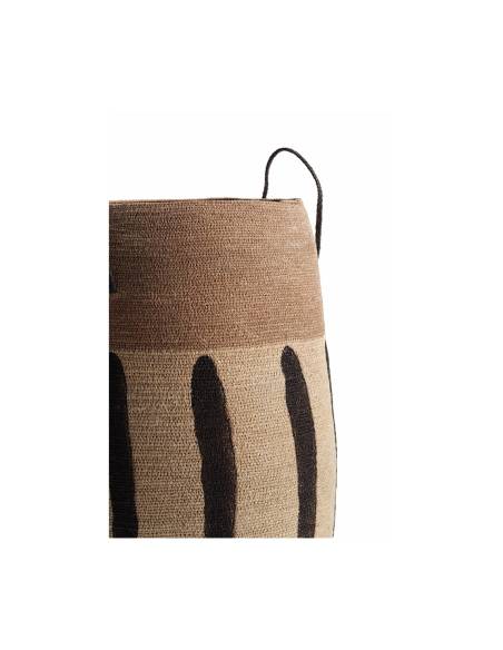 Paniers en jonc de mer marron LAGOS | La Madeleine Déco