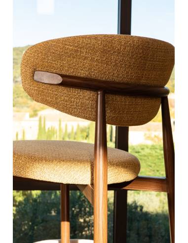 Chaise métal en tissu GEORGIA | La Madeleine Deco
