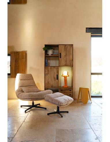 Repose pied WILMINGTON tissu | La Madeleine Deco