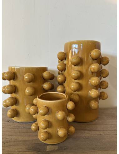 Vase en céramique GRAPPE moutarde | La Madeleine Déco