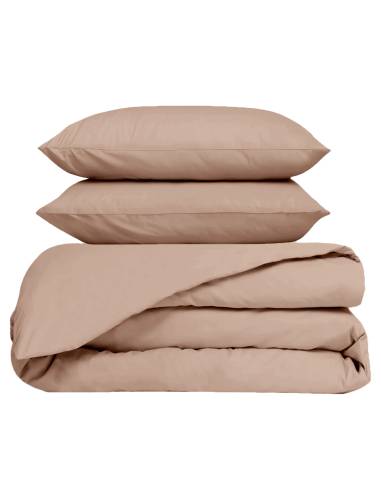 Parure en percale de coton housse de couette + 2 taies VENEZIA Haomy - Harmony | La Madeleine Déco