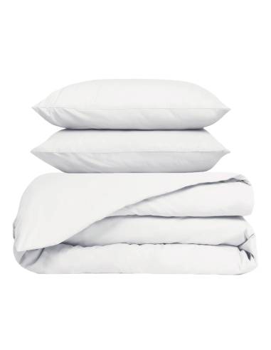 Parure en percale de coton housse de couette + 2 taies VENEZIA Haomy - Harmony | La Madeleine Déco