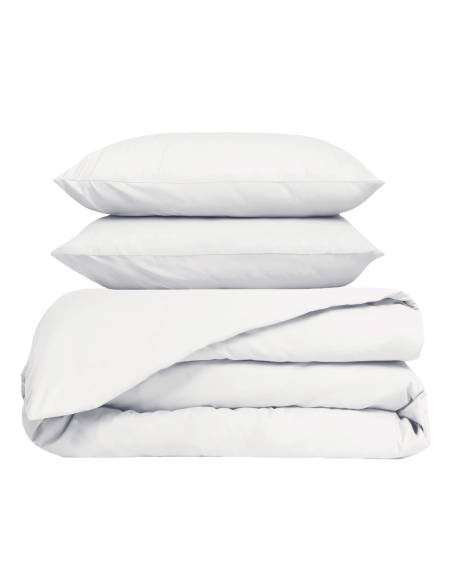 Parure en percale de coton housse de couette + 2 taies VENEZIA Haomy - Harmony | La Madeleine Déco