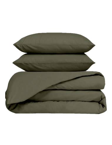 Parure en percale de coton housse de couette + 2 taies VENEZIA Haomy - Harmony | La Madeleine Déco