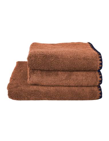 Serviette de bain éponge 70x130cm ISSEY Harmony - Haomy Mocaccino