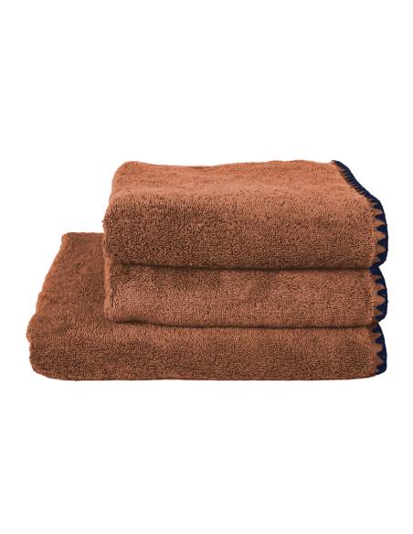 Serviette de bain éponge 70x130cm ISSEY Harmony - Haomy Mocaccino