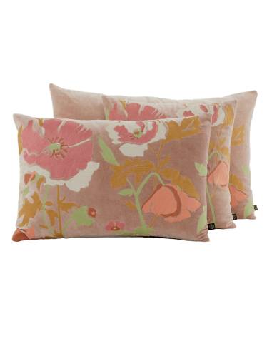 Housse de coussin en velours brodé BRISTOL Haomy - Harmony | La Madeleine Déco