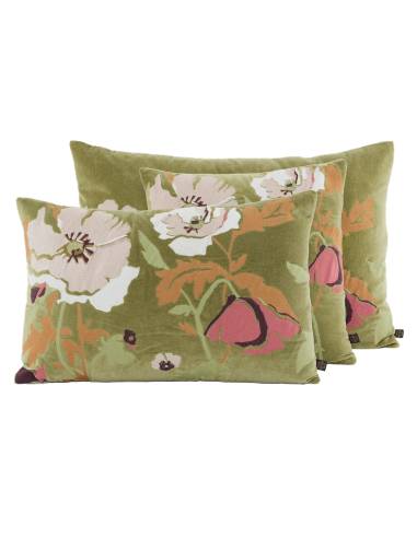 Housse de coussin en velours brodé BRISTOL Haomy - Harmony | La Madeleine Déco