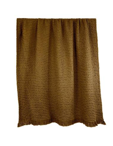 Plaid nid d'abeille TEMPO Harmony - Haomy Gold