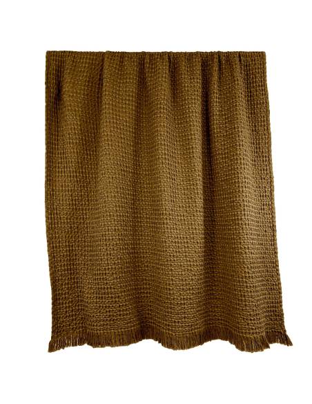 Plaid nid d'abeille TEMPO Harmony - Haomy Gold