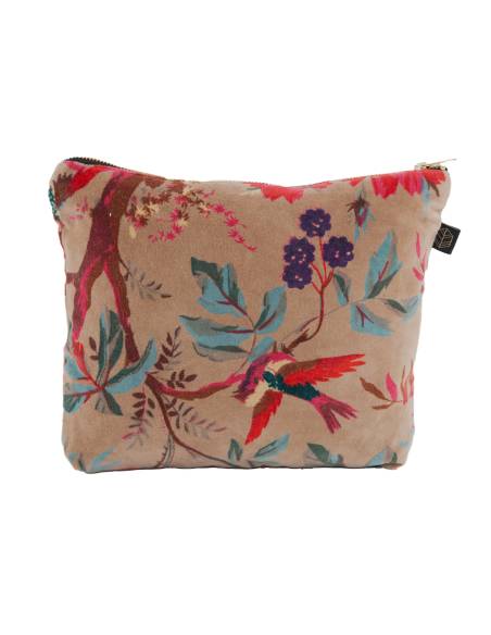 Trousse en velours BIRDY Harmony - Haomy | La Madeleine Déco