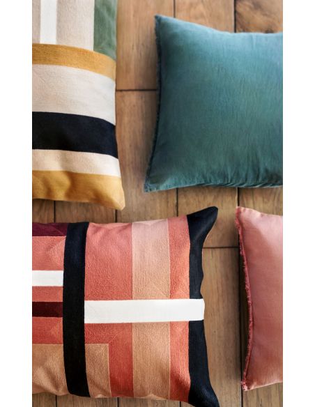 Housse de coussin en coton brodé ARIZONA Haomy - Harmony