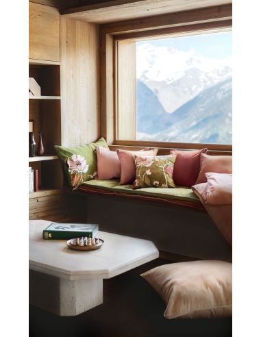 Housse de coussin en velours brodé BRISTOL Haomy - Harmony