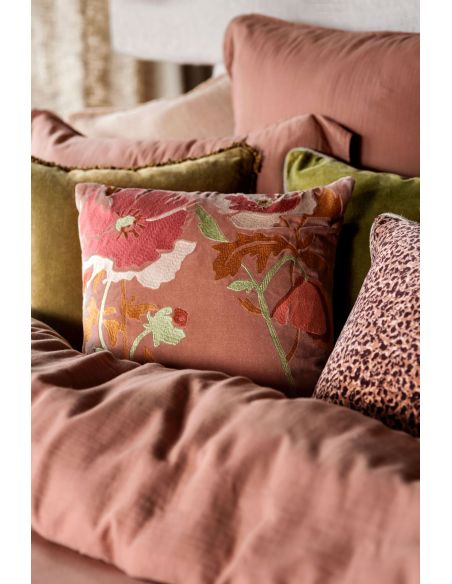 Housse de coussin en velours brodé BRISTOL Haomy - Harmony