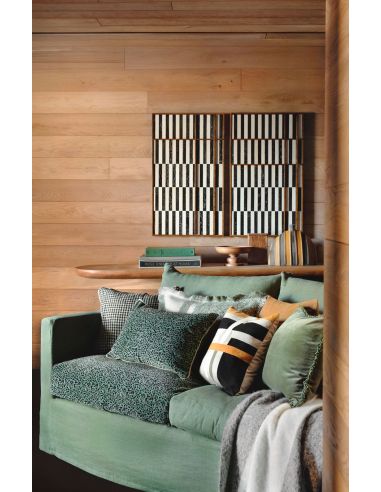 Housse de coussin en coton brodé ARIZONA Haomy - Harmony