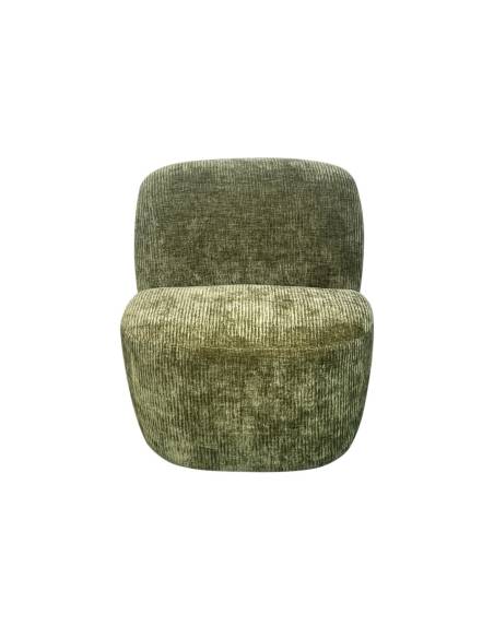 Fauteuil fausse fourrure Belle Rive velours | La Madeleine Déco