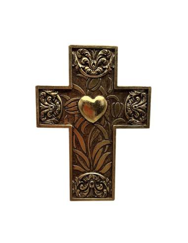 Coffret Cadeau Décoratif Croix Dorée Avec Cristaux – Neuf Sous étiquettes