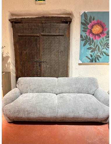 Canapé droit gris ASHLEY | La Madeleine Déco