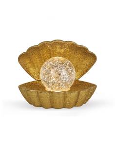 Lampe décorative coquillage doré COKI disco | Madeleine Déco