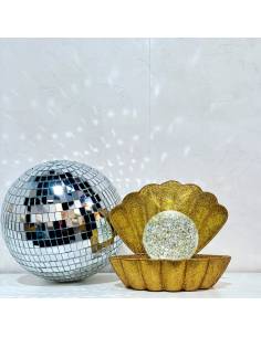 Lampe décorative coquillage doré COKI disco | Madeleine Déco 2