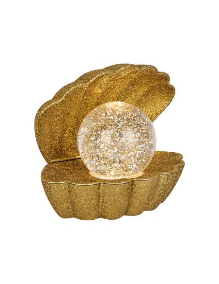 Lampe décorative coquillage doré COKI disco | Madeleine Déco