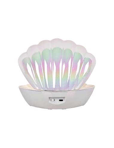 Lampe coquillage blanc nacré COKI disco | Madeleine Déco