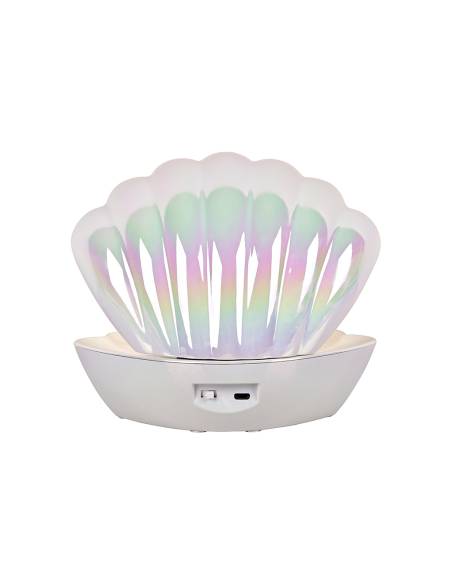 Lampe coquillage blanc nacré COKI disco | Madeleine Déco