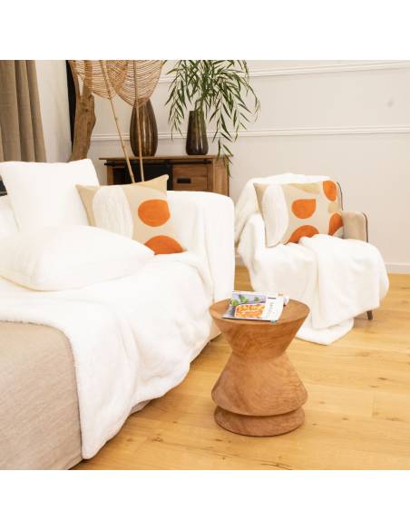 Plaid fausse fourrure DELICATESSE | La Madeleine Déco