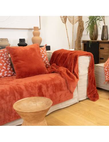 Plaid fausse fourrure DELICATESSE | La Madeleine Déco