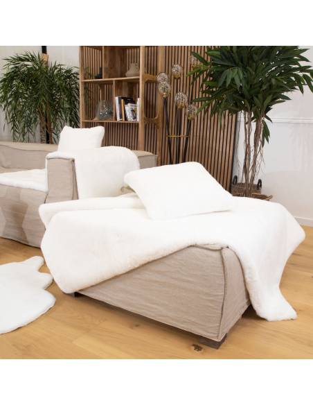 Plaid fourrure tout douce PRESTIGE | La Madeleine Déco