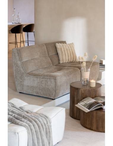 Duo de tables basse en bois brun | La Madeleine Déco