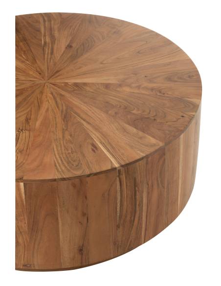 Table basse ronde en bois | La Madeleine Déco